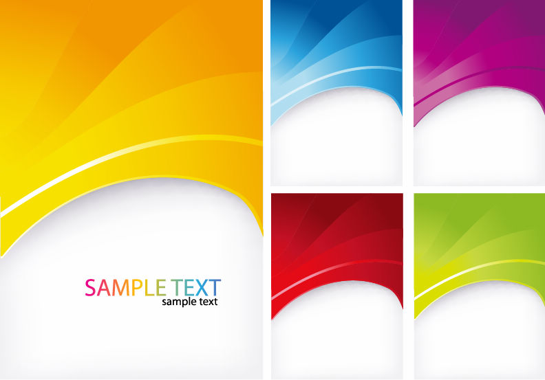 free vector Abstract Colorful Background Vector Set